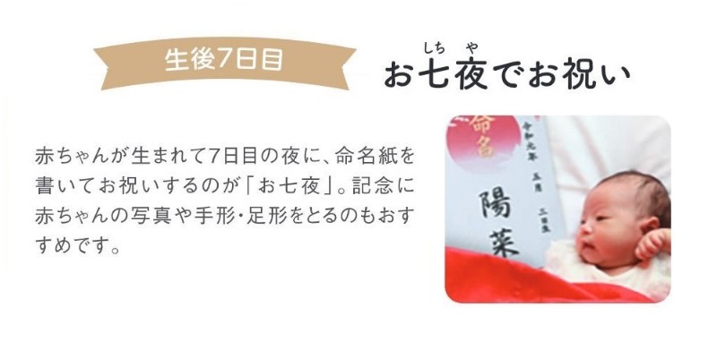 【お七夜でお祝い】