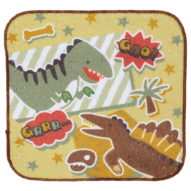 プチタオル5P25 コミックディノ 16x16cm