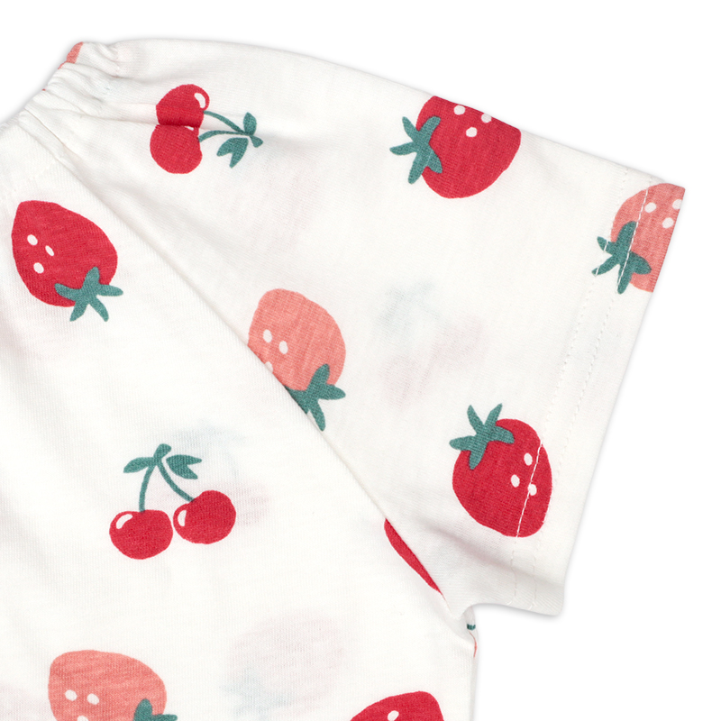 前後どちらでもOKTシャツ レッド レッド 60~70cm