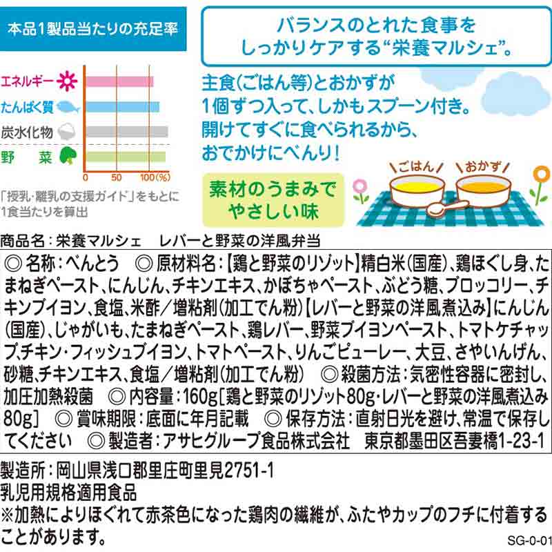 栄養マルシェ レバーと野菜の洋風弁当 離乳食