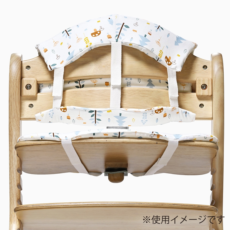 すくすくGLチェアクッション アニマルグレー グレー