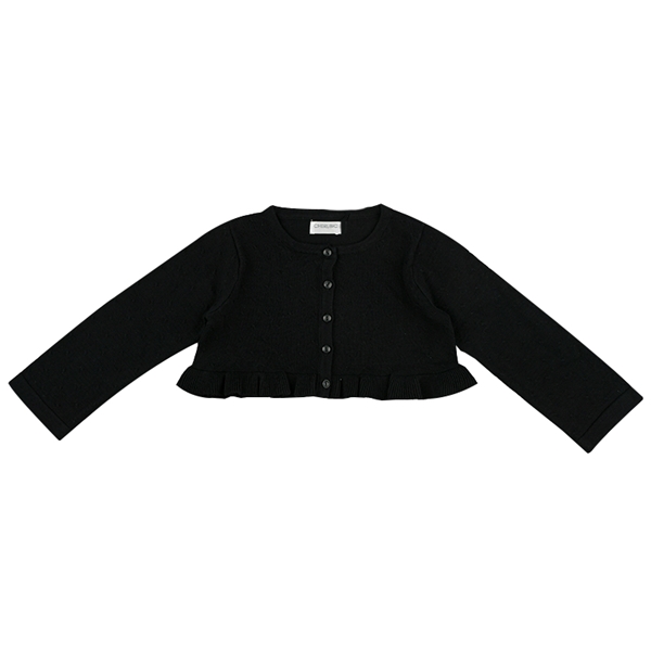 【SALE】[ベビー]ニットボレロ　ブラック ブラック 80cm