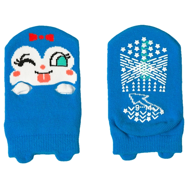 [ベビー]アンパンマンベビーソックス　パペット　ブルー ブルー 9~14cm
