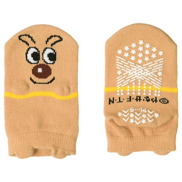 [ベビー]アンパンマンベビーソックス　パペット　ベージュ ベージュ 9~14cm
