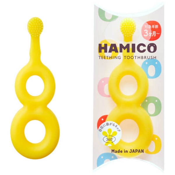 はがためハブラシ HAMICO イエロー 3ヵ月~