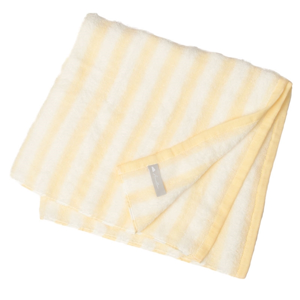 [正方形]そらとぶタオルウェーブ　70×70cm イエロー 70×70cm