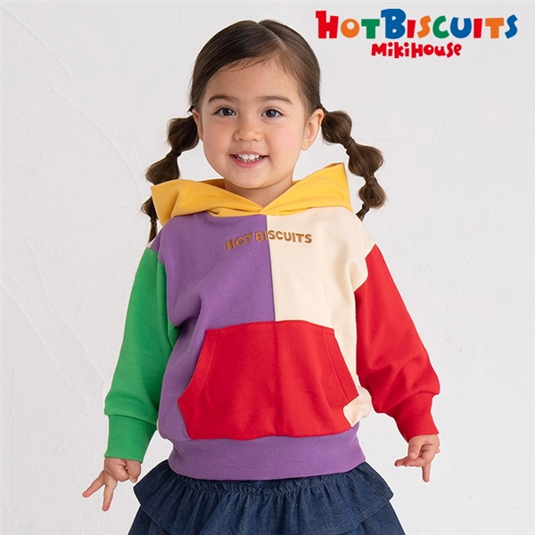 【SALE】[キッズ]パーカー　マルチカラー　[ミキハウス　ホットビスケッツ] マルチカラー 100cm