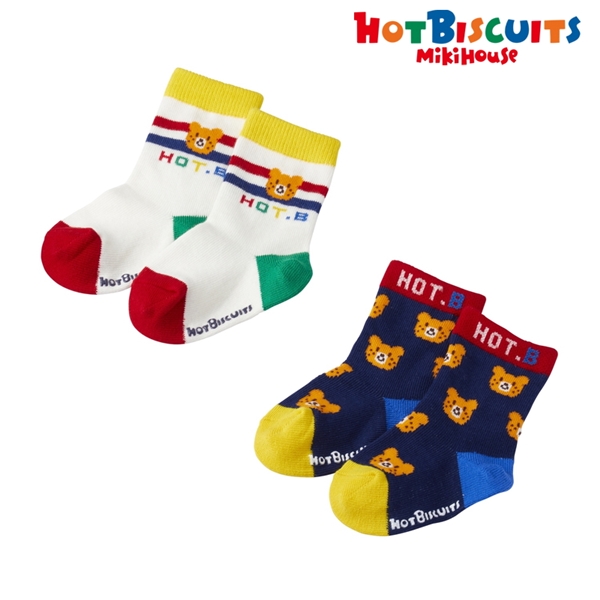 [キッズ] ソックスパック ブルー　[ミキハウス　ホットビスケッツ] ブルー 15~17cm
