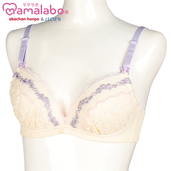 【SALE】シルエットキレイノンワイヤーブラ（授乳機能付） アイボリー アイボリー L