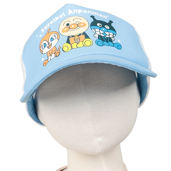 [50cm]メッシュキャップ　アンパンマン　サックス サックス 50cm