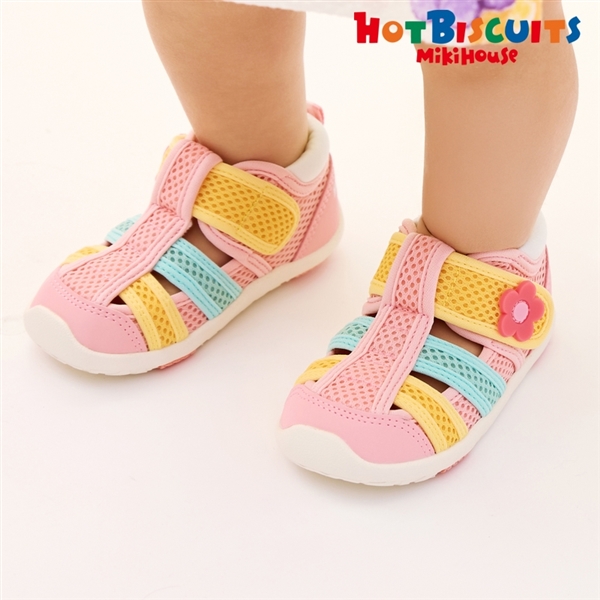 [13.0～16.0cm] セカンドベビーシューズ ピンク　[ミキハウス　ホットビスケッツ] ピンク 13.0cm