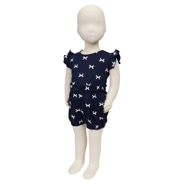 【SALE】[ベビー]セットアップ　総柄 ネイビー ネイビー 70cm