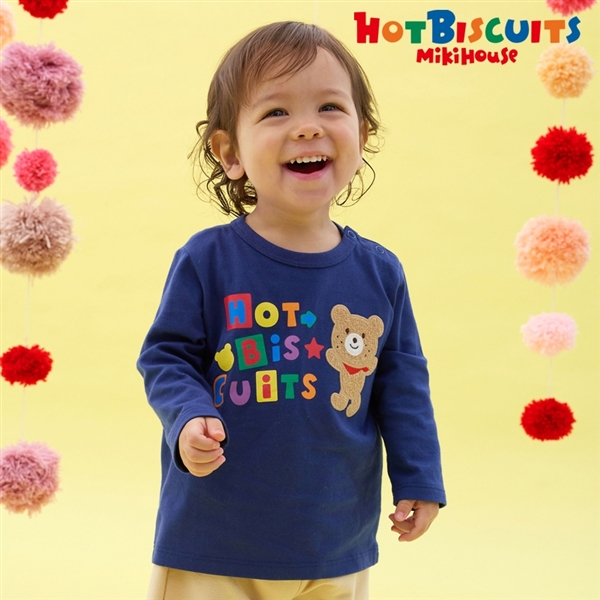 【SALE】[キッズ] Ｔシャツ ネイビー　[ミキハウス　ホットビスケッツ] ネイビー 100cm