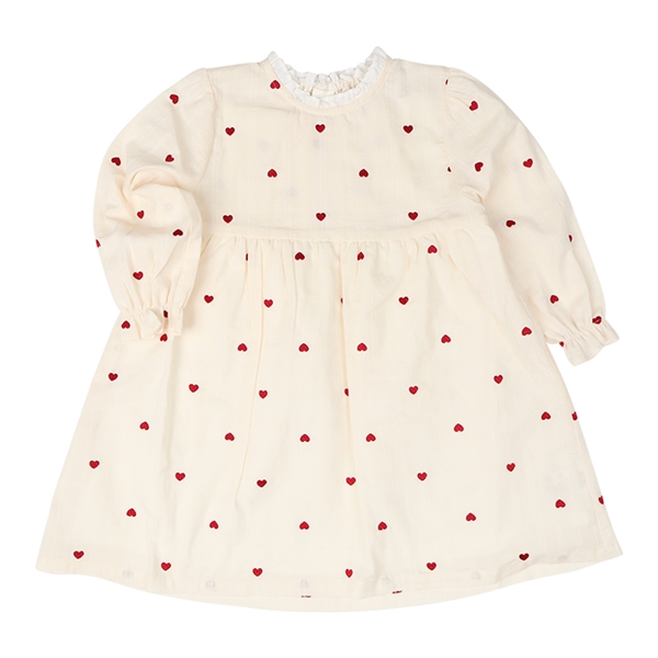 再値下!!【SALE】[キッズ]ワンピース　布帛総柄刺しゅう　アイボリー アイボリー 100cm