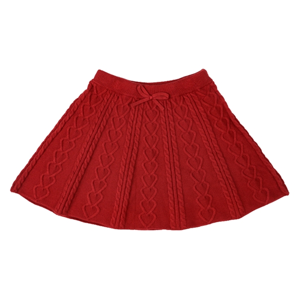 【SALE】[キッズ]ニットスカート レッド レッド 100cm