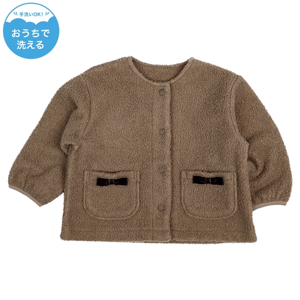 再値下!!【SALE】[ベビー]ボンディングジャケット ブラウン ブラウン 95cm