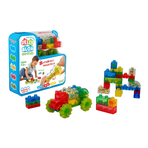 Jelly Blox(ジェリーブロックス) のりものセット(35ピース)