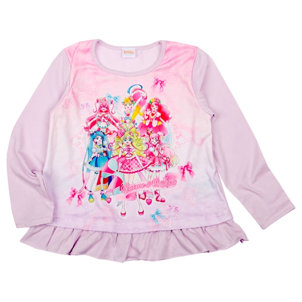 再値下!!【SALE】[キッズ]長袖Ｔシャツ　キミとアイドルプリキュア♪　パープル パープル 100cm