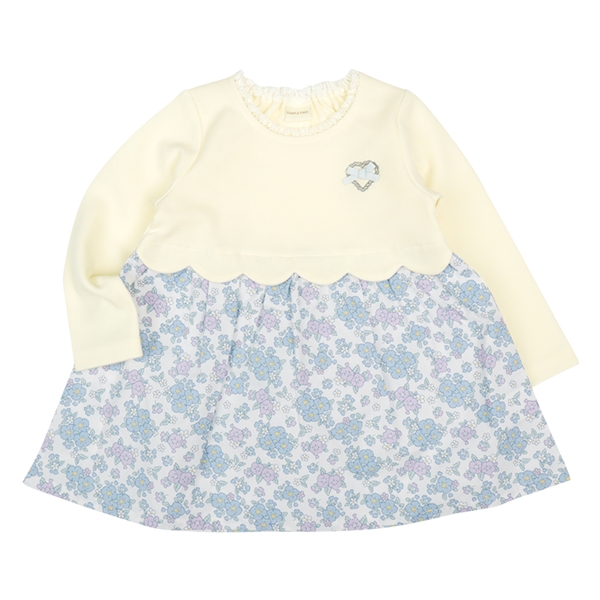 再値下!!【SALE】[ベビー]ドッキングワンピース　アイボリー アイボリー 80cm