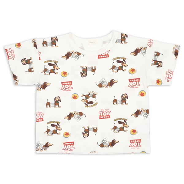 再値下!!【SALE】[キッズ]半袖Ｔシャツ　総柄　ディズニー　オフホワイト オフホワイト 100cm