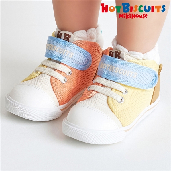 [14.0～15.5cm] セカンドベビーシューズ イエロー　[ミキハウス　ホットビスケッツ] イエロー 15.5cm