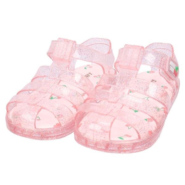 【SALE】[14.0~17.0cm]クリアサンダル　ピンク ピンク 14.0cm