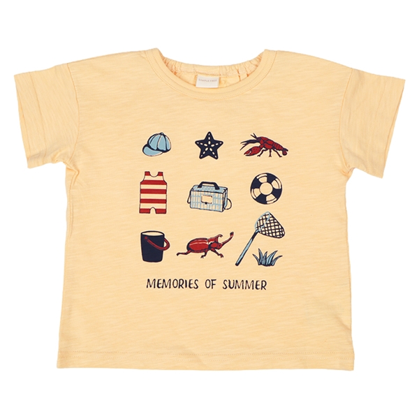 【SALE】[ベビー]半袖Tシャツ　パネル　オレンジ オレンジ 70cm