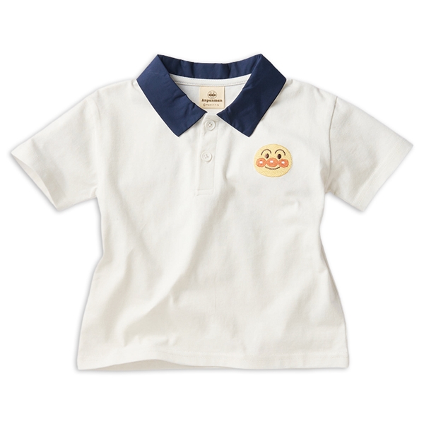[ベビー]襟付きＴシャツ　アンパンマン　オフホワイト オフホワイト 80cm