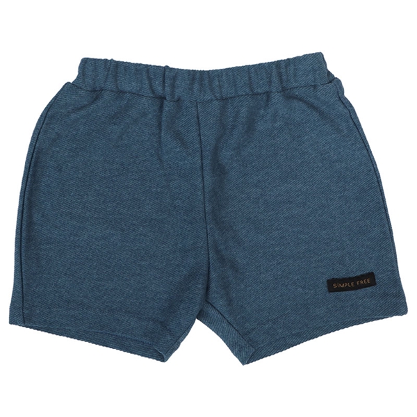 [ベビー]ショートパンツ　ニットツイル　ネイビー ネイビー 80cm