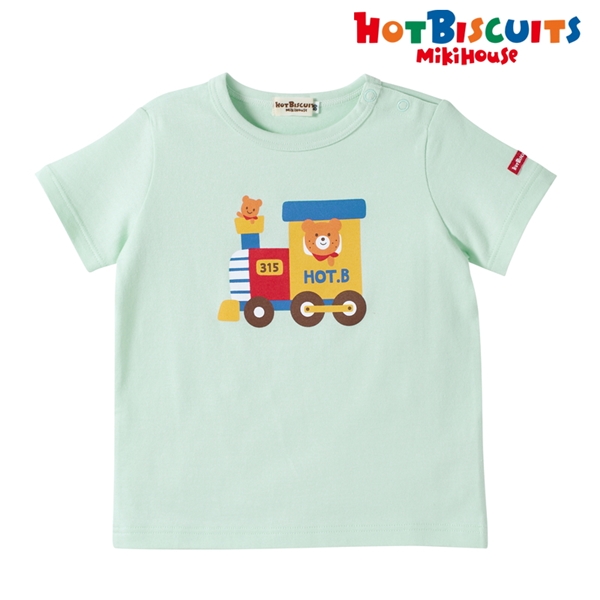 【SALE】[キッズ] Ｔシャツ アイスグリーン[ミキハウス　ホットビスケッツ] アイスグリーン 120cm
