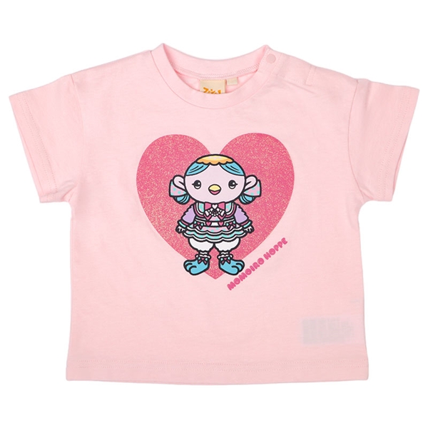[ベビー]半袖Tシャツ　おかあさんといっしょ　ももいろほっぺ　ピンク ピンク 80cm