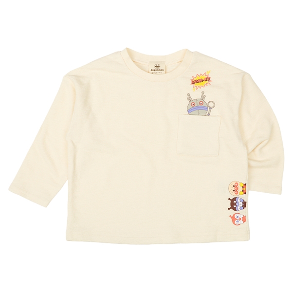 [ベビー]長袖Ｔシャツ　アンパンマン　アイボリー アイボリー 80cm