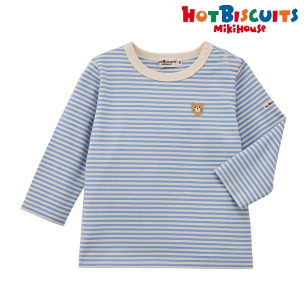 [キッズ] Ｔシャツ ブルー[ミキハウス　ホットビスケッツ] ブルー 100cm