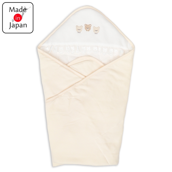 おくるみ　くま　ベージュ ベージュ