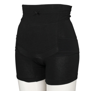 [産後すぐ～] はくだけで骨盤キュットパンツ ブラック ブラック L