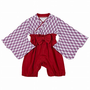 【SALE】袴オール　レッド レッド 70cm