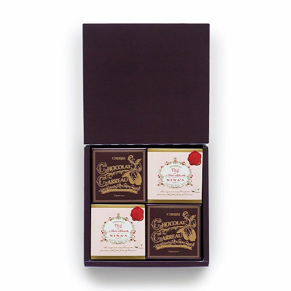 葉山のショコラ・カロとNINA’S紅茶の詰合せ<4個入> (内祝いギフト)