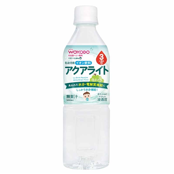 ベビーのじかん アクアライト白ぶどう 500ml 1本