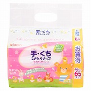 手・くちふきとりナップ 70枚×6個 Pigeon Friends
