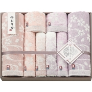 桜おり布　バス・フェイス・ウォッシュタオルセット IS9610 (内祝いギフト) 送料当社負担