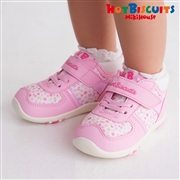 【SALE】[13.0～15.5cm]セカンドベビーシューズ ピンク　[ミキハウス　ホットビスケッツ]