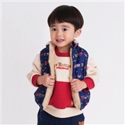 【SALE】[ベビー]ベスト　ネイビー　[ミキハウス　ホットビスケッツ]