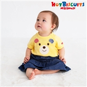【SALE】[ベビー]ボディシャツ　イエロー　[ミキハウス　ホットビスケッツ]