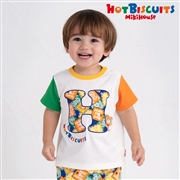 【SALE】[ベビー]Ｔシャツ　マルチカラー　[ミキハウス　ホットビスケッツ]