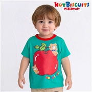 【SALE】[ベビー]Ｔシャツ　グリーン　[ミキハウス　ホットビスケッツ]