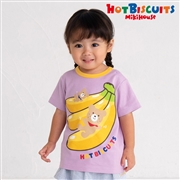 【SALE】[ベビー]Ｔシャツ　パープル　[ミキハウス　ホットビスケッツ]