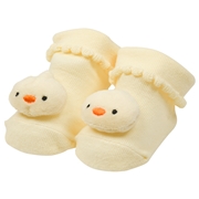ぬいぐるみ付ソックス　ひよこ