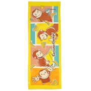 【SALE】ジュニアバスタオル おさるのジョージバナナキャッチ 40×110cm