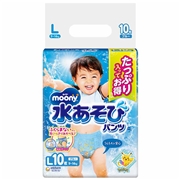 ムーニー 水あそびパンツ ブルー Lサイズ10枚