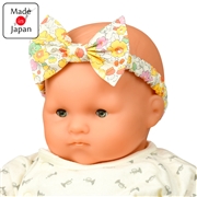 【SALE】ヘアーバンド　リバティー花柄 イエロー